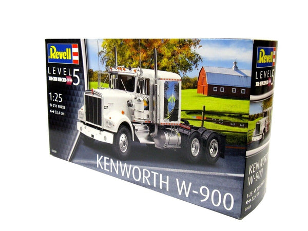 Revell Kenworth W-900 Tractor Model Kit 1:25 Scale Stock# 07659