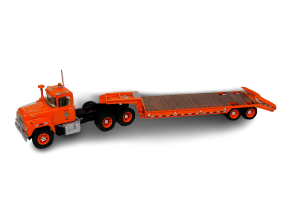 First Gear Pennsylvania Turnpike R-Model Mack with Lowboy Trailer - 1/34 Scale   19-2618